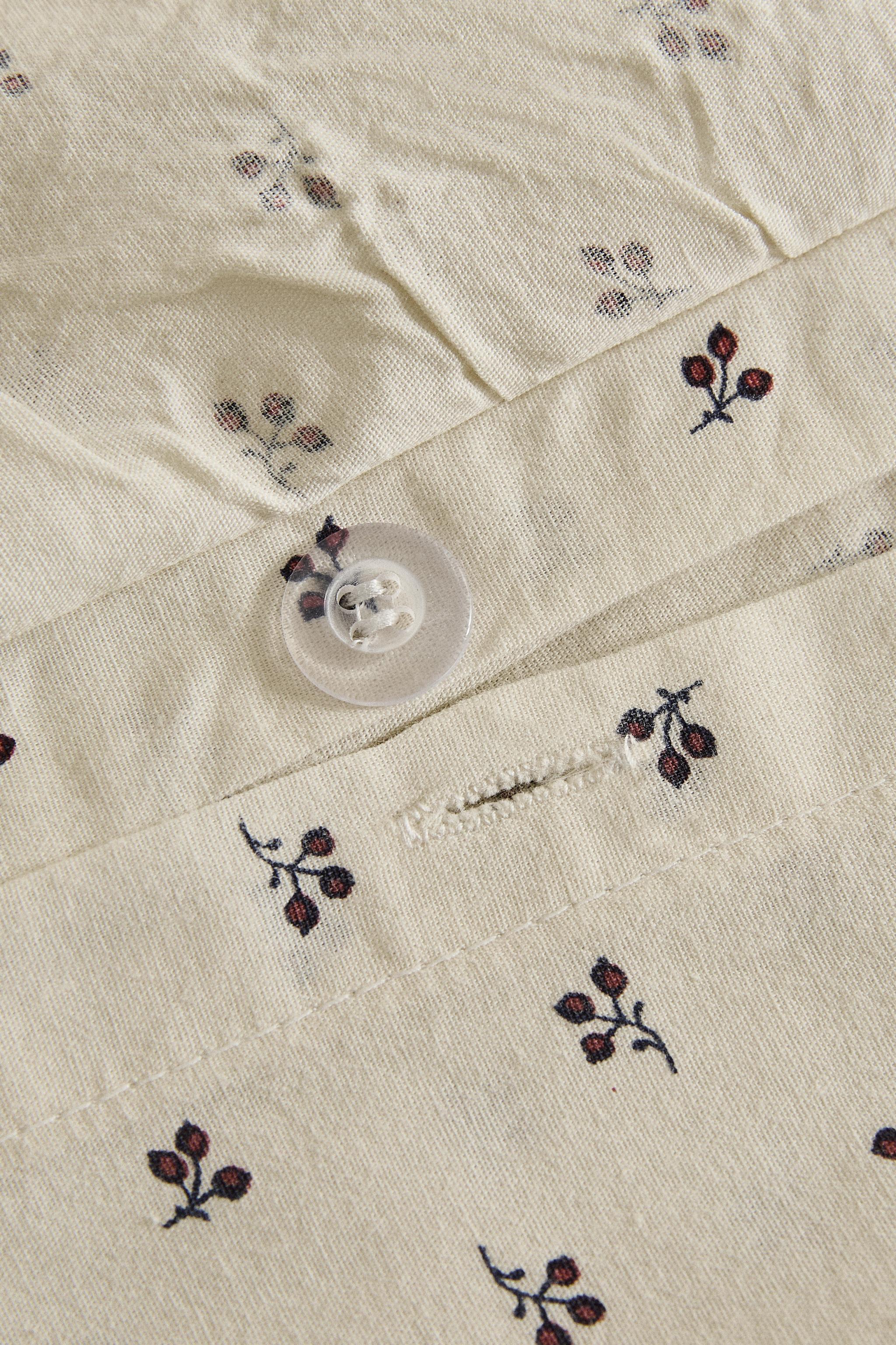 CHILDREN'S FLORAL PRINT DUVET COVER WITH RUFFLE